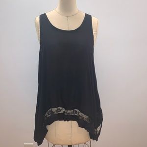 Free People High/Low Lace Tank